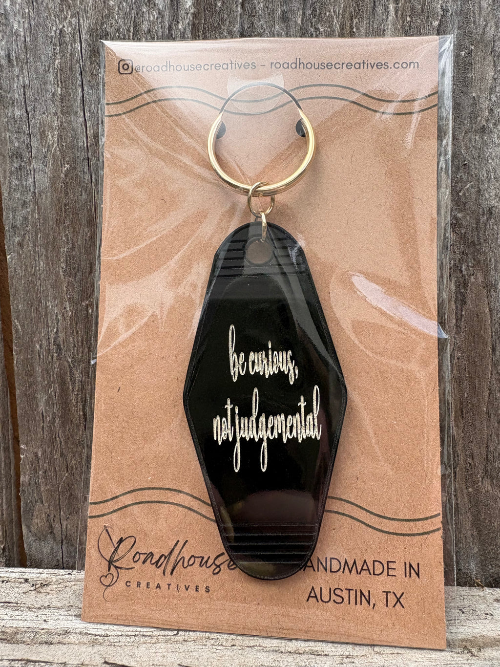 Keyed Up | Engraved Acrylic Motel Keychain