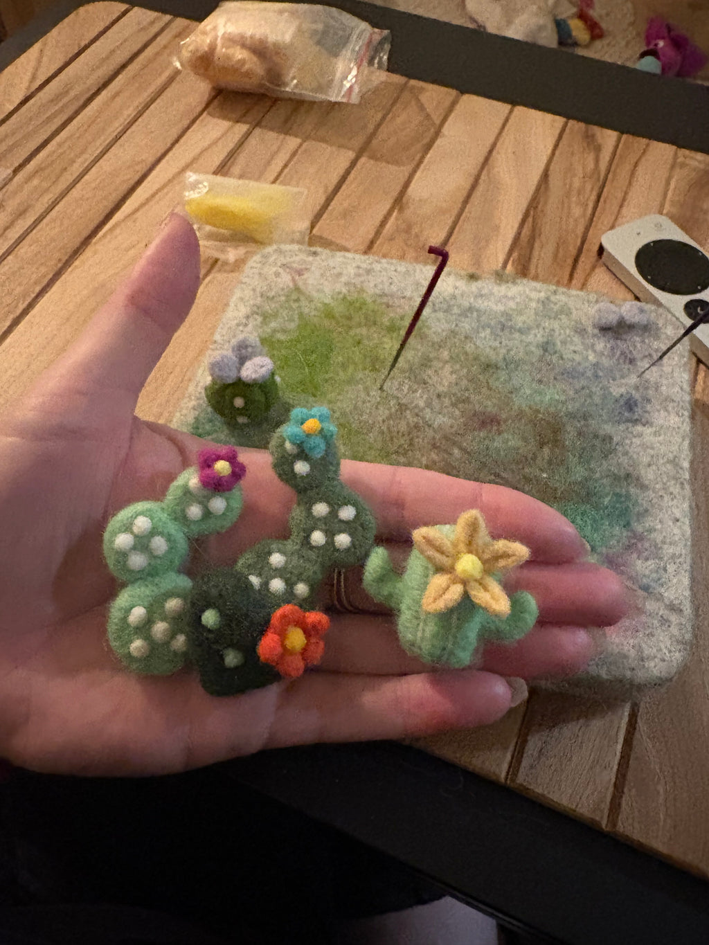 Stickin’ Succulent | Mini Handmade Needle Felted Plant