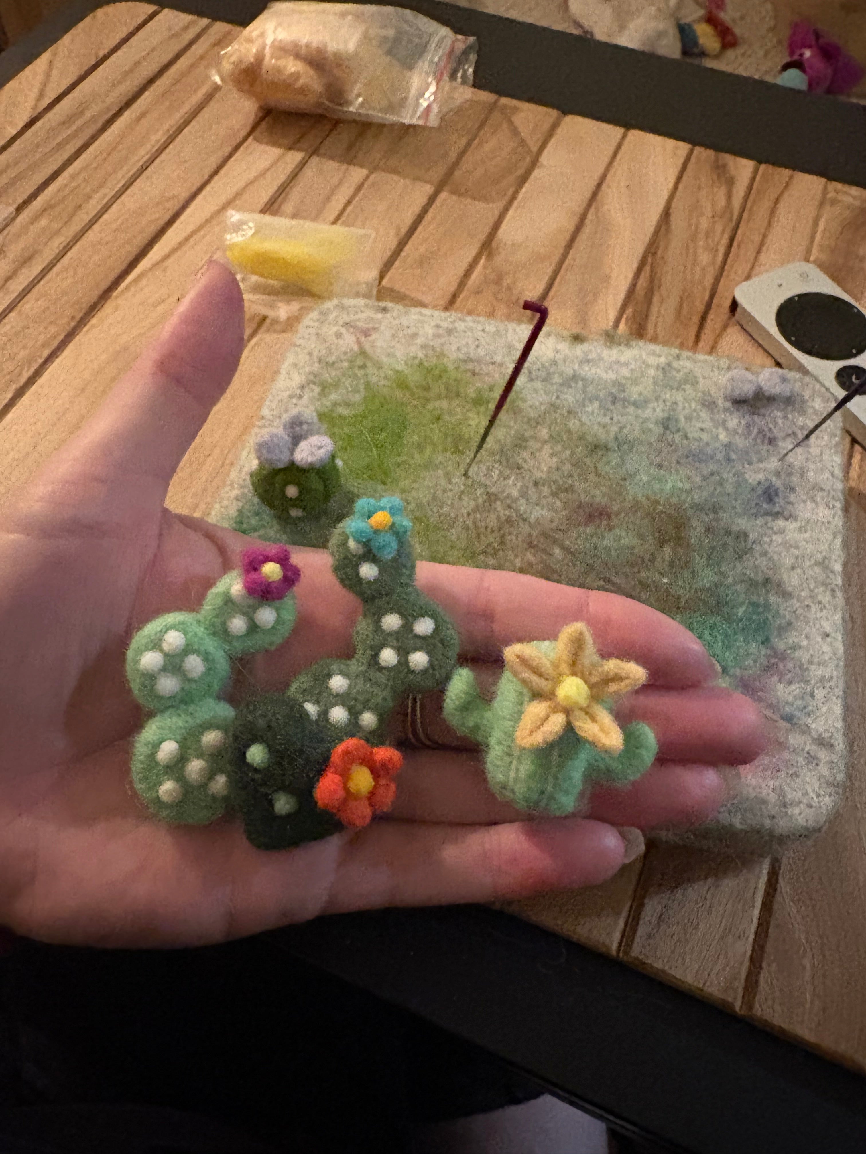 Stickin’ Succulent | Mini Handmade Needle Felted Plant