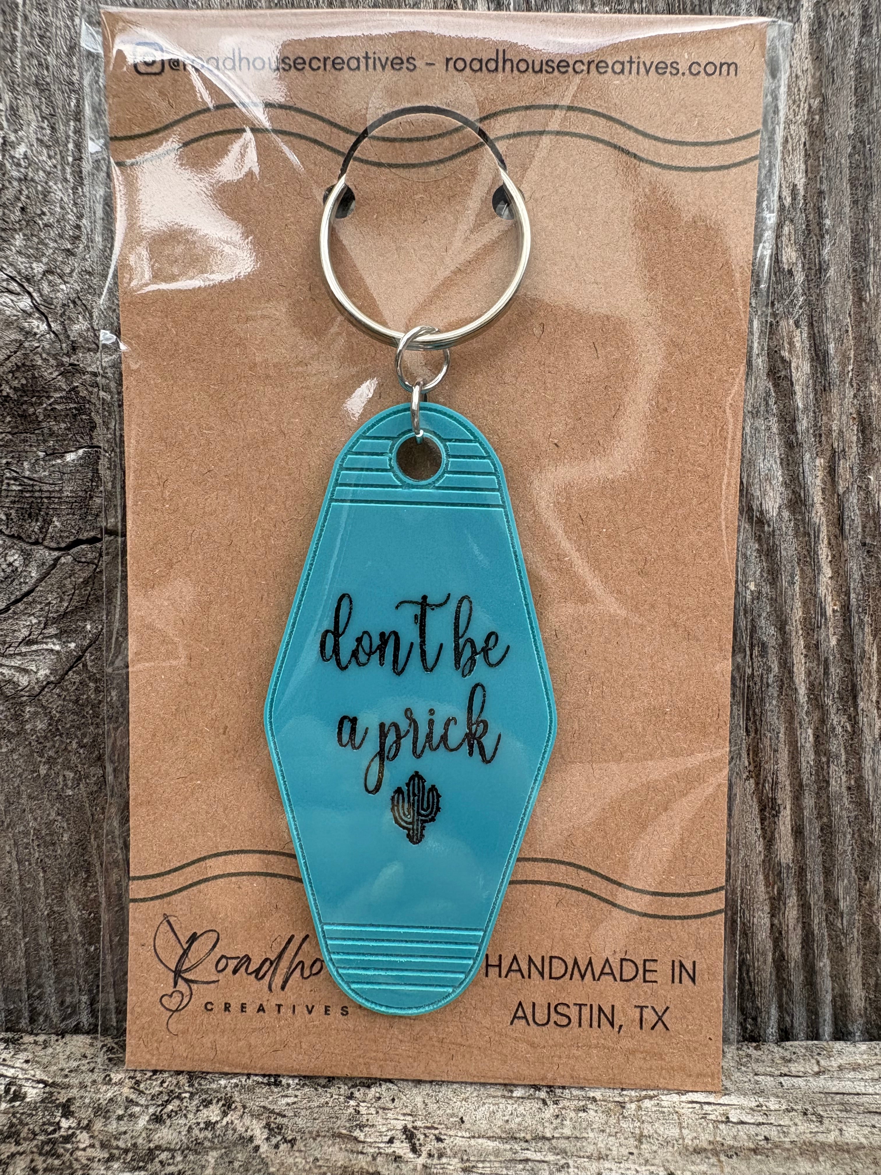 Keyed Up | Engraved Acrylic Motel Keychain