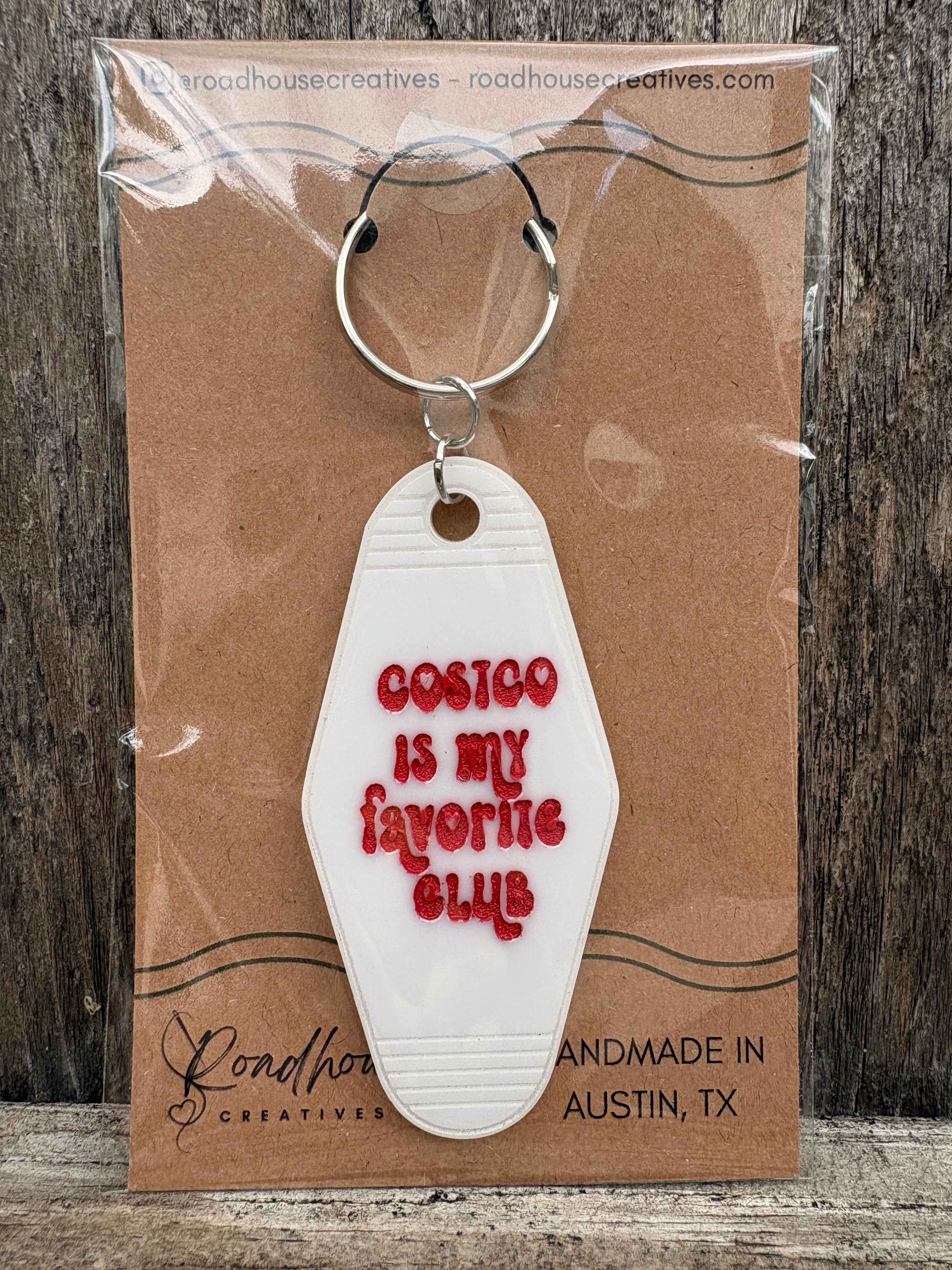 Keyed Up | Engraved Acrylic Motel Keychain