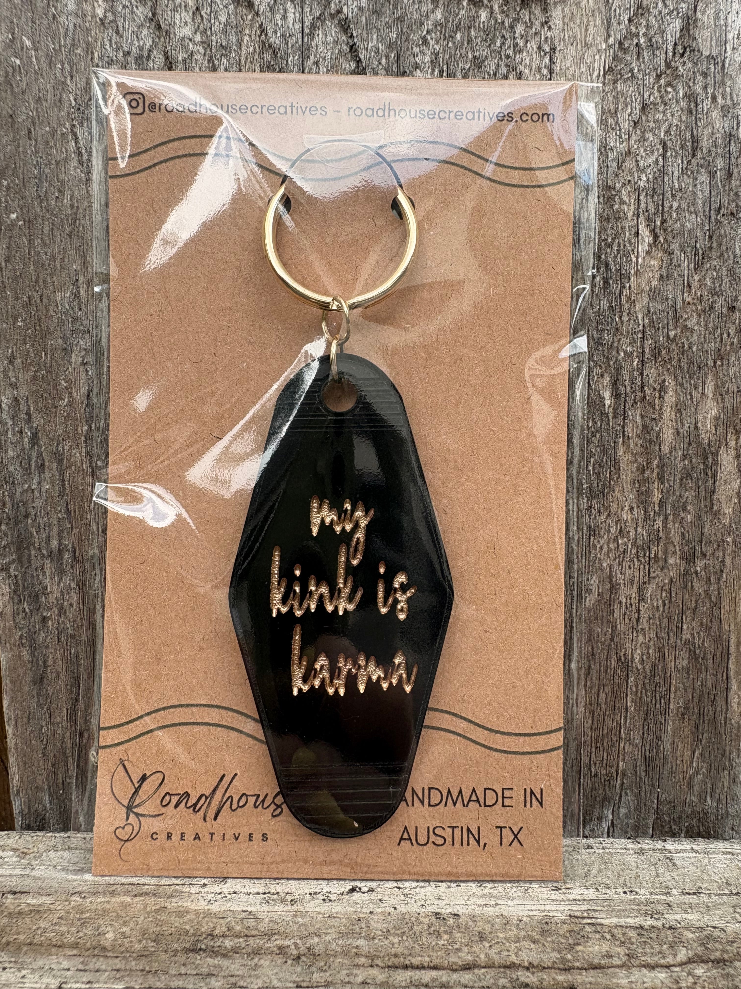 Keyed Up | Engraved Acrylic Motel Keychain