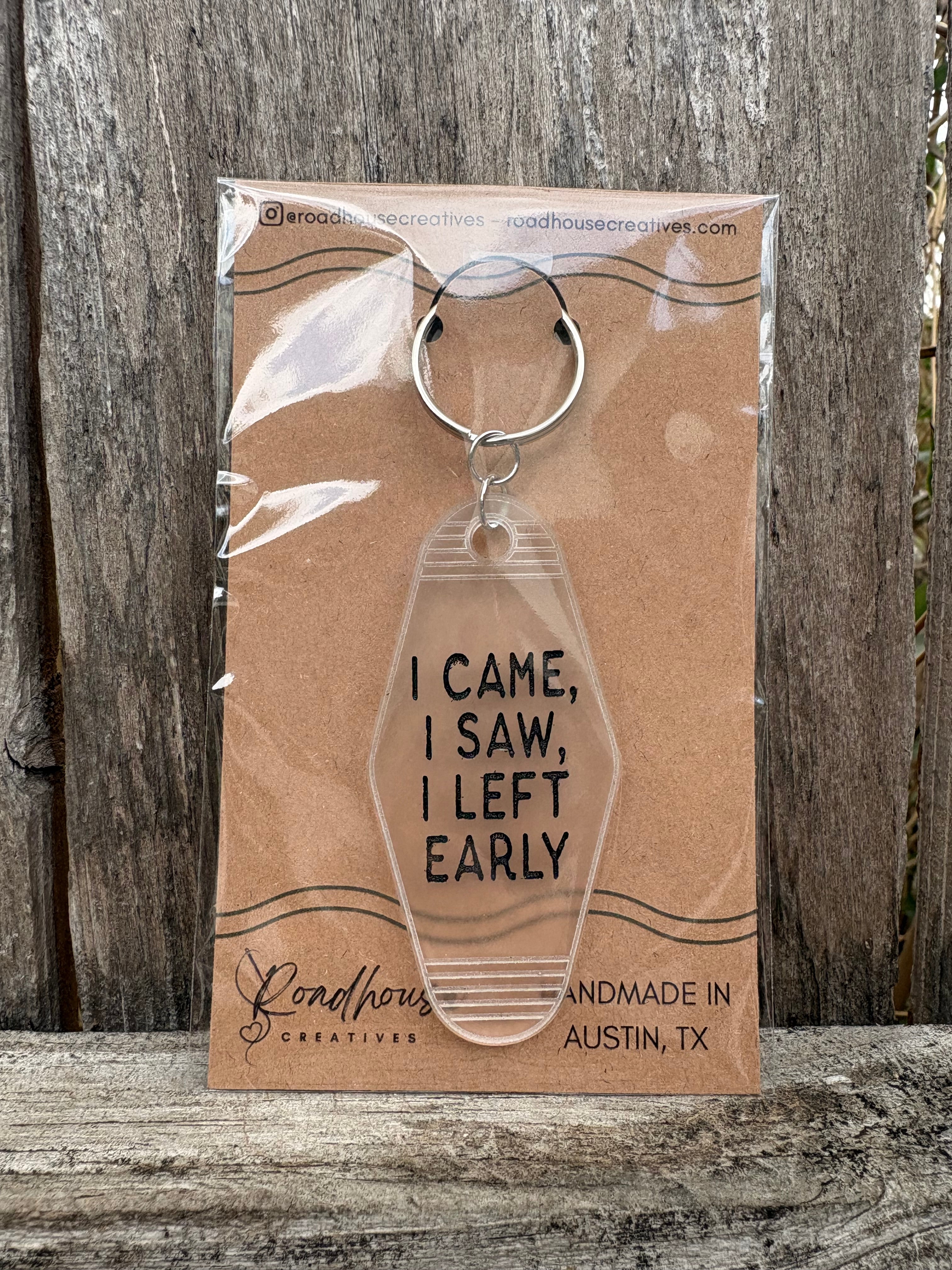 Keyed Up | Engraved Acrylic Motel Keychain