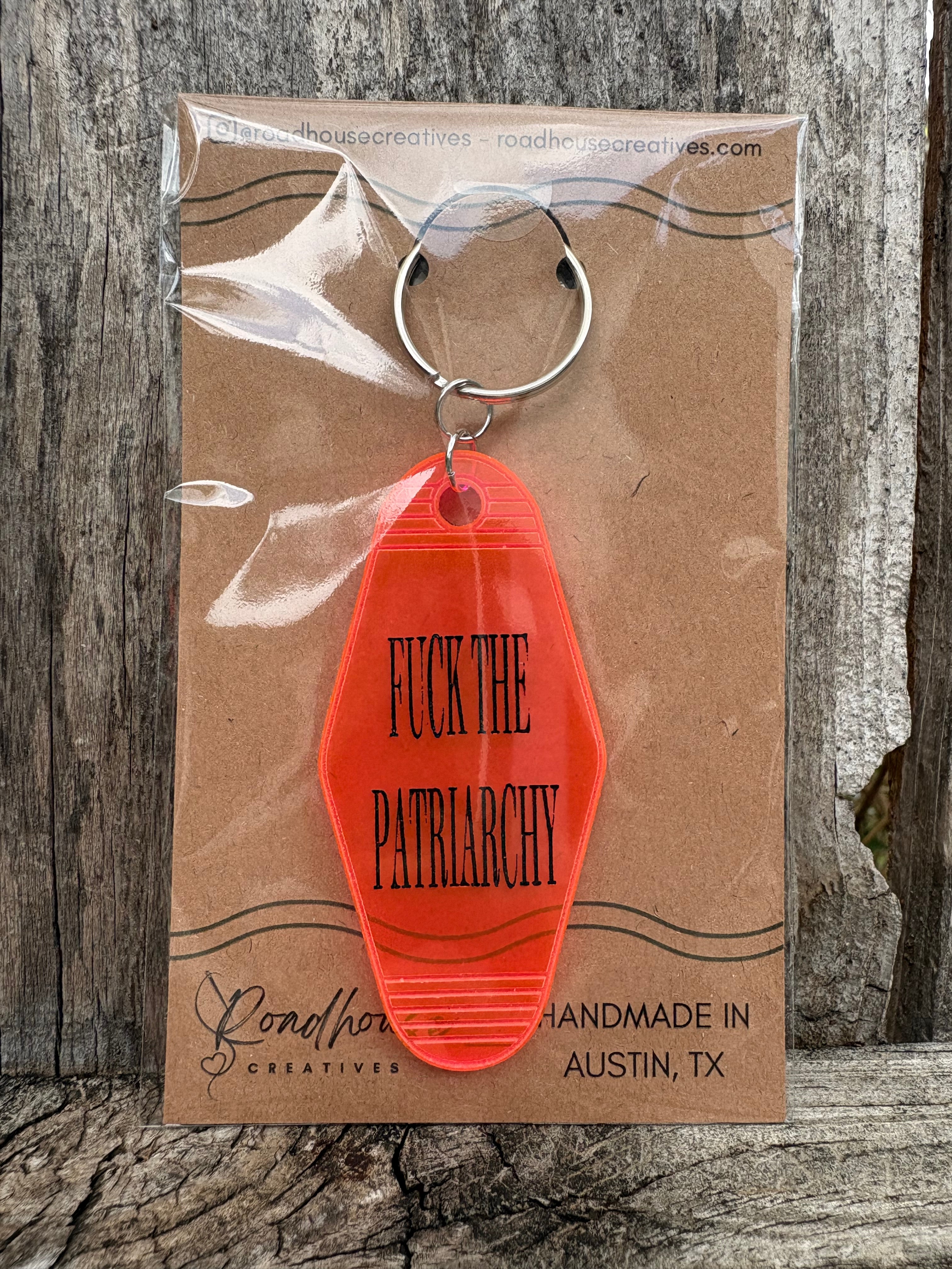 Keyed Up | Engraved Acrylic Motel Keychain